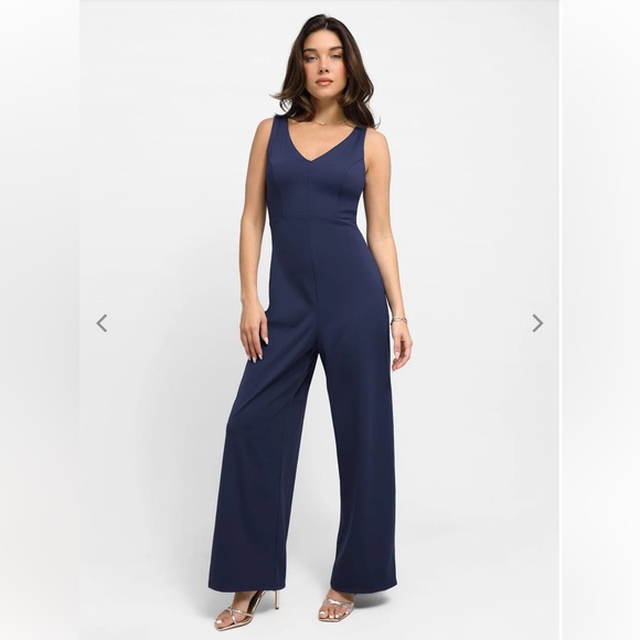 Elegant, Sexy, Stunning Navy Jumpsuit - Picture 1 of 14